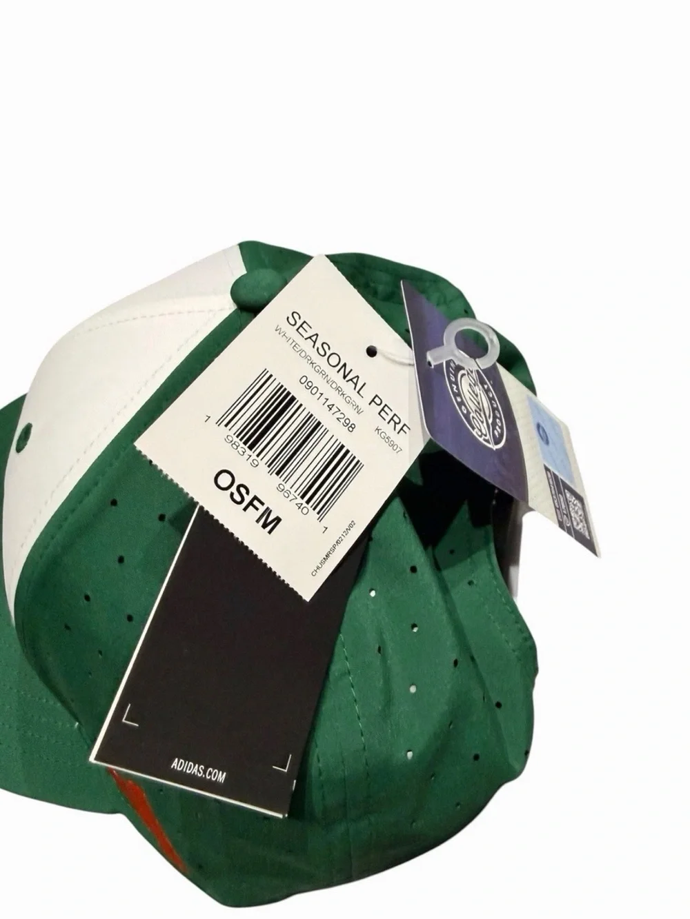 Adidas Miami Hurricanes Snapback Cap Hat One Size.